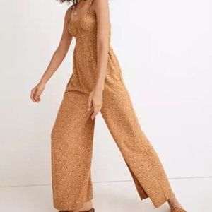 Madewell Sophia Tank Wide-Leg Jumpsuit in Florentine Floral, Size XL, NWT